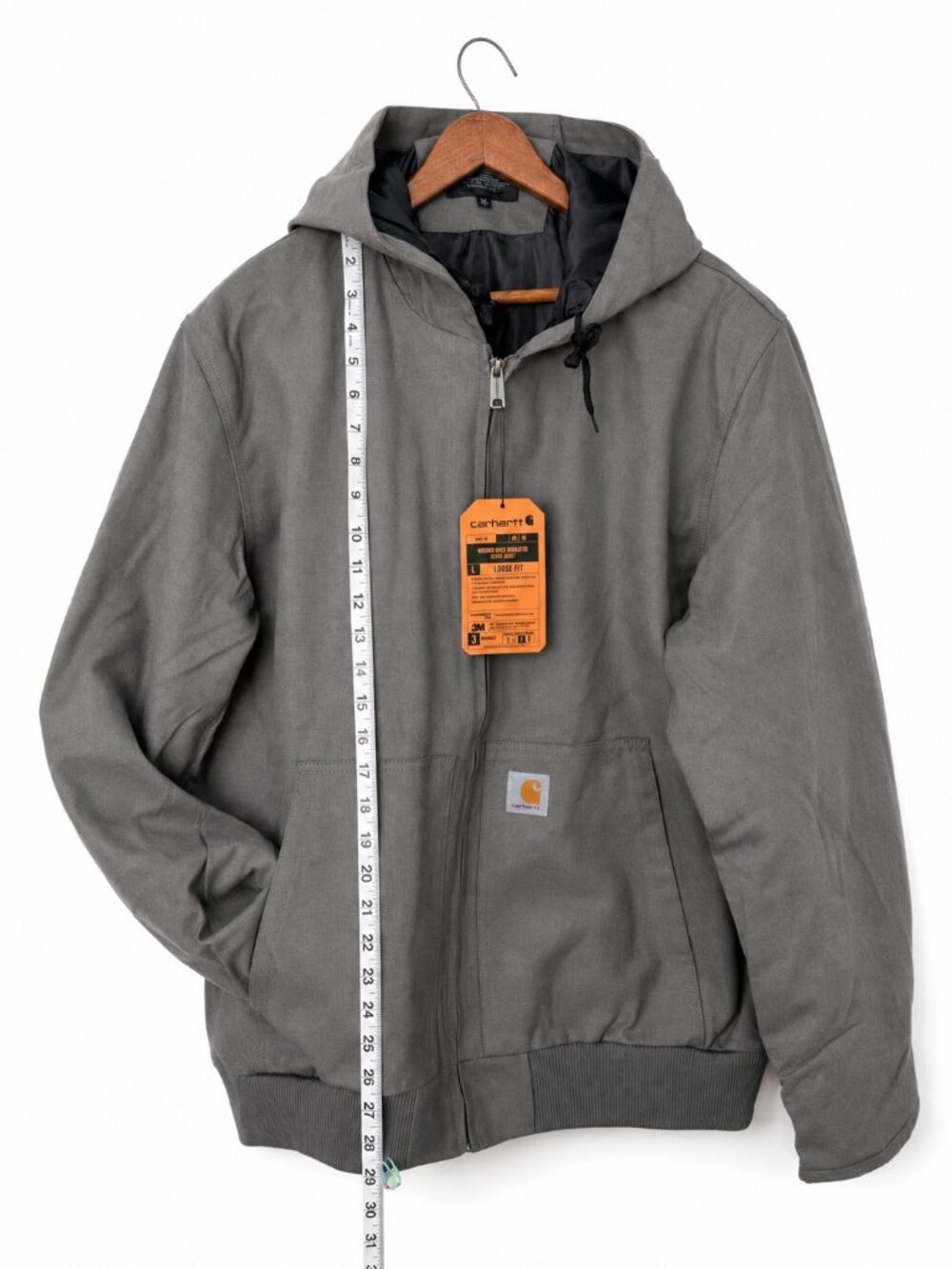 NWT Carhartt J130 Washed Duck Active Jacket Gray